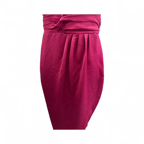 Express Slip Cami Tulip Dress Womens S Fuschia Party Cocktail Formal Evening NWT - Picture 7 of 9